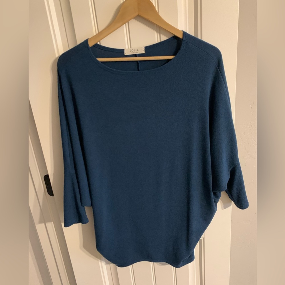 Blue dolman top